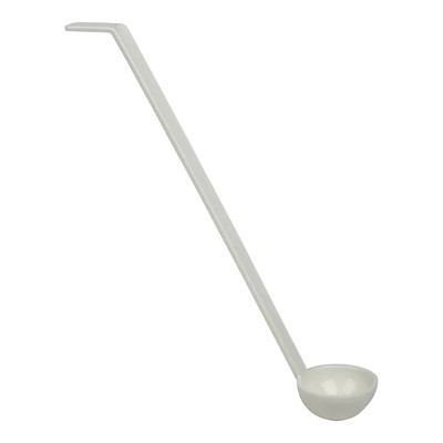 Cambro LD130148 1 Oz. White Polycarbonate Plain Camwear Ladle - 12/Case
