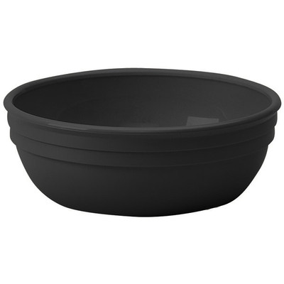Cambro 100CW110 12.5 Oz. Black Polycarbonate Round Camwear Nappie Bowl - 48/Case