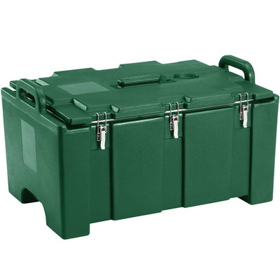 Cambro 100MPC519 40 Qt. Kentucky Green Polyethylene Top Loading Full Size CamCarrier