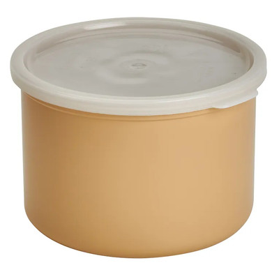Cambro CP15133 1.5 Qt. Beige / Tan Polycarbonate Round Crock - 6/Case