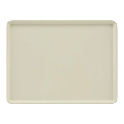 Cambro 16225538 16.5" x 22.5" Cottage White High-Impact Fiberglass Rectangular Camtray - 12/Case