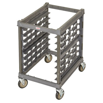 Cambro UPR1826U8580 90 Lb. Brushed Graphite Composite Plastic Under Counter Unit Camshelving Ultimate Sheet Pan Rack