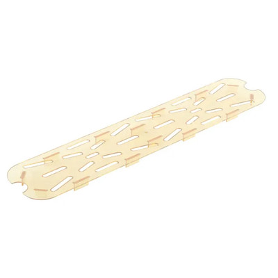 Cambro 20LPHPD150 Amber Plastic 1/2 Size Long H-Pan Drain Shelf - 6/Case