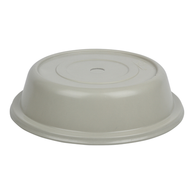 Cambro 100VSNH101 10" Antique Parchment Fiberglass Round Versa Camcover Plate Cover - 12/Case
