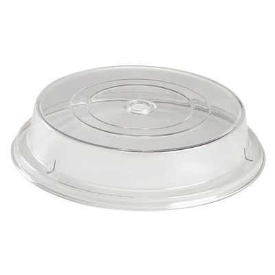 Cambro MDCPC9CW135 9.13" Clear Lightweight Polycarbonate Stackable Round Camwear Camcover - 12/Case