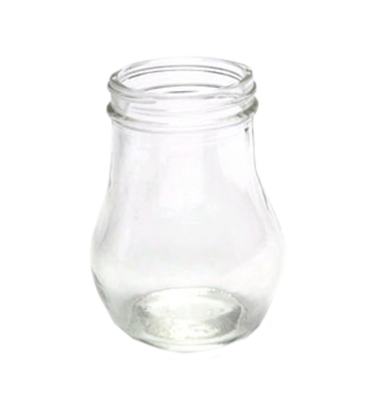 Vollrath 214J 14 Oz. Glass Jar Only Dripcut Syrup Server (12 Each Per Case)