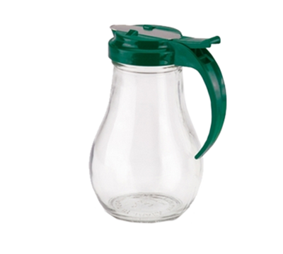 Vollrath 614-02 14 Oz. Glass Jar with Red Plastic Top Dripcut Syrup Server