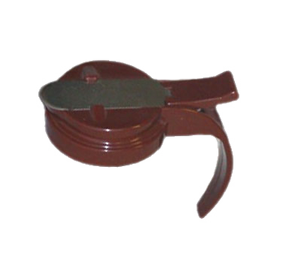 Vollrath 614T-18 Almond Plastic Top Only Dripcut Syrup Server