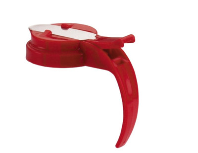Vollrath 4748T-02 Red Plastic Top Only Dripcut Syrup Server
