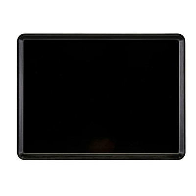 Cambro 1216D110 12" X 16" Rectangular Black Dietary Tray - 12/Case