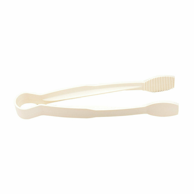 Cambro TG9148 9" Flat Grip Surface Plastic White Lugano Tongs - 12/Case