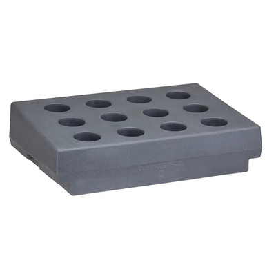 Cambro CR12191 Granite Gray Polyethylene 12 Compartments Cutlery Rack Only