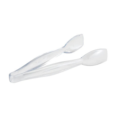 Cambro TGG9135 9-1/2" Easy-Grasp Polycarbonate Clear Lugano Tongs - 12/Case