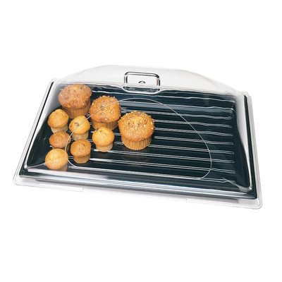 Cambro DD1220SCW135 21.88" W x 14.75" D x 8" H Polycarbonate Clear Camwear Display Dome Cover