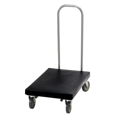 Cambro 2030UT110 600 Lb. Load Capacity Black Utility Truck with Chrome Handle