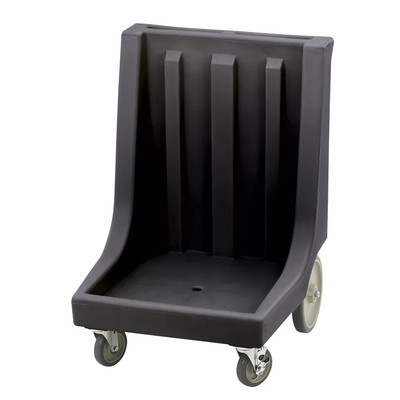 Cambro CD2020HB110 350 Lb. Black Polyethylene Camdolly with Push Handle