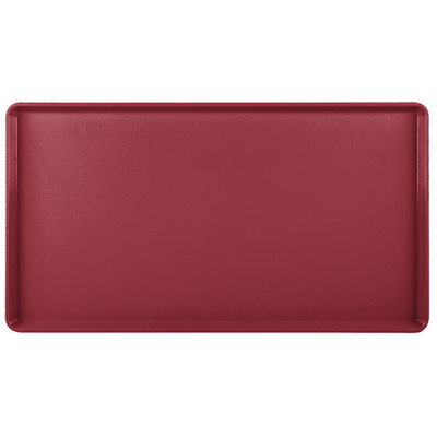 Cambro 1222D221 12" X 22" Rectangular Ever Red Dietary Tray - 12/Case