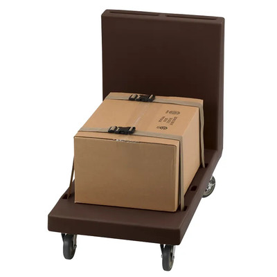 Cambro 2436UTHS131 600 Lb. Load Capacity Dark Brown Utility Truck with Handle