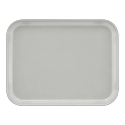 Cambro 1218MT148 11 1/2" x 17 3/4" x 1" White Rectangular Fiberglass Market Display Tray - 12/Case