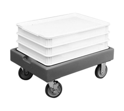 Cambro CD1826PDB615 Charcoal Gray Camdolly for Pizza Dough Boxes