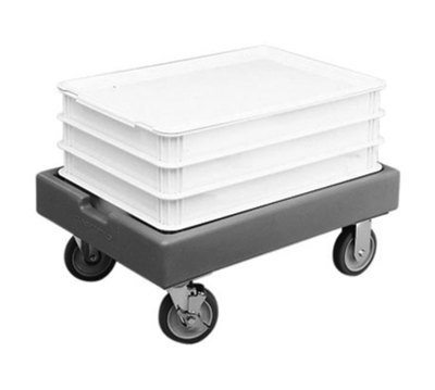 Cambro CD1826PDB615 Charcoal Gray Camdolly for Pizza Dough Boxes