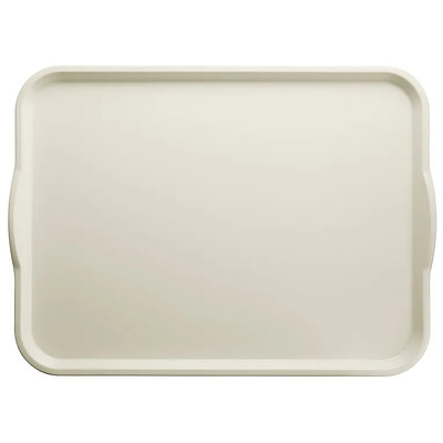 Cambro 1418H538 14" X 18" Rectangular Cottage White Camtray Dietary Tray - 12/Case