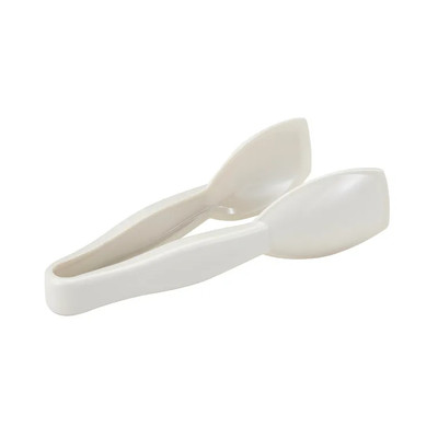 Cambro TGG6148 6-9/16" Easy-Grasp White Lugano Tongs - 12/Case