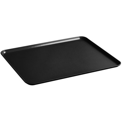 Cambro 2025MT110 20 3/4" x 25 9/16" x 13/16" Black Rectangular Fiberglass Market Display Tray - 6/Case
