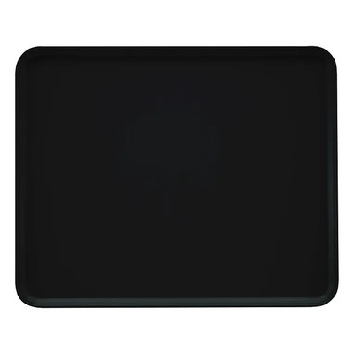 Cambro 2025MT110 20 3/4" x 25 9/16" x 13/16" Black Rectangular Fiberglass Market Display Tray - 6/Case
