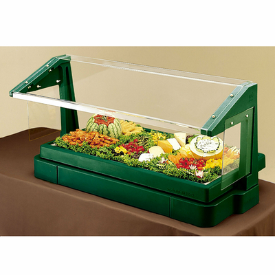 Cambro BBR720519 73.88" W x 24.13" D x 24.5" H Kentucky Green Plastic Table Top Buffet Bar