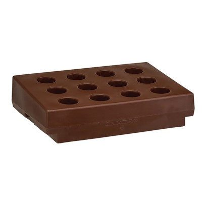 Cambro CR12131 Dark Brown Polyethylene 12 Compartments Cutlery Rack Only