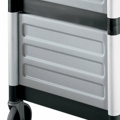 Cambro BC340KDP480 Speckled Gray Single Shelf Panel Set