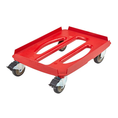 Cambro CDC300358 300 Lb. Red ABS Plastic Platform Cam GoBox Camdolly