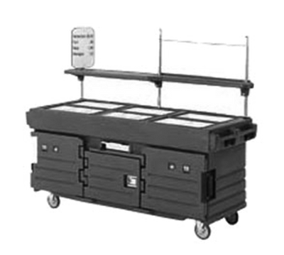 Cambro KVC856191 Granite Gray with 6 Pan Wells CamKiosk Cart
