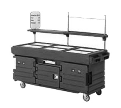 Cambro KVC856191 Granite Gray with 6 Pan Wells CamKiosk Cart