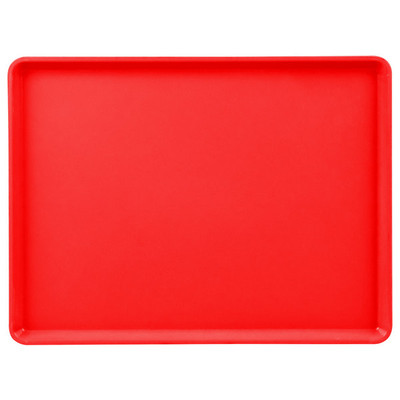 Cambro 1216D521 12" X 16" Rectangular Cambro Red Dietary Tray - 12/Case