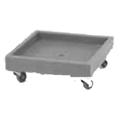Cambro CD2020615 300 Lb. Charcoal Gray Polyethylene Camdolly without Handle