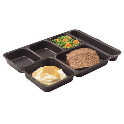 Cambro 10146DCP167 10" x 14" Brown Co-Polymer Rectangular Separator Tray - 24/Case