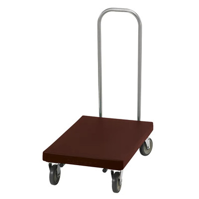 Cambro 2030UT131 600 Lb. Load Capacity Dark Brown Utility Truck with Chrome Handle