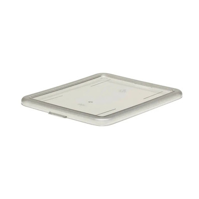 Cambro 911CWC135 9" x 11" x 9/16" Clear Polycarbonate Camwear Lid - 24/Case