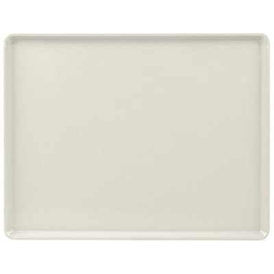 Cambro 1418D101 14" X 18" Rectangular Antique Parchment Dietary Tray - 12/Case