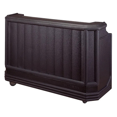 Cambro BAR730110 72.75" W x 26" D x 48" H Black Polyethylene Cambar Portable Bar