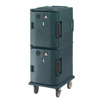 Cambro UPCHTD800192 18.13" W x 3.5" D x 21" H for UPCH 800 Series Ultra Camcart Heated Food Pan Carrier Granite Green Replacement Retrofit Top Door - 110 Volts