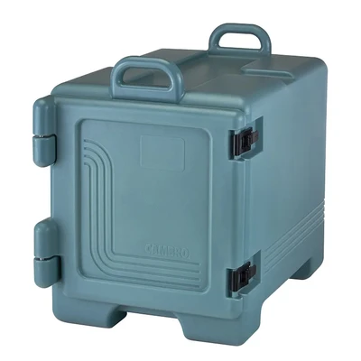 Cambro UPC300401 17" W x 25.75" D x 22.38" H One-Piece Poly Shell Polyurethane Insulation Holds Food at Safe Temperature for 4+ Hours Dishwasher Safe Slate Blue Ultra Pan Carrier
