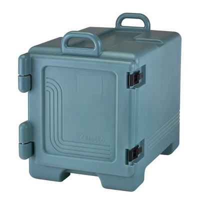 Cambro UPC300401 17" W x 25.75" D x 22.38" H One-Piece Poly Shell Polyurethane Insulation Holds Food at Safe Temperature for 4+ Hours Dishwasher Safe Slate Blue Ultra Pan Carrier