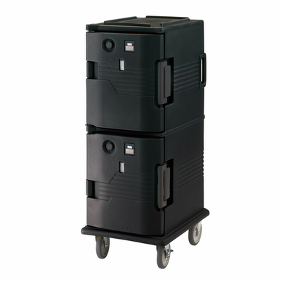 Cambro UPCHTD800110 18.13" W x 3.5" D x 21" H for UPCH 800 Series Ultra Camcart Heated Food Pan Carrier Black Replacement Retrofit Top Door - 110 Volts