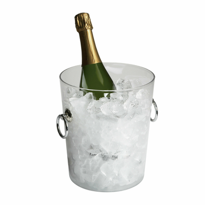 Cambro WC100CW135 Clear Polycarbonate with Handle Camwear Wine Cooler and Bucket