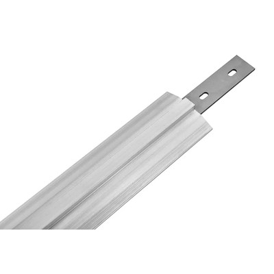Cambro CSMHDTKe4000 4.5" Stainless Steel Leveling Feet with Aluminum Raised Track High Density Track Kit