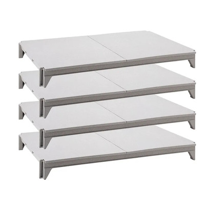 Cambro CPSK1848S4480 48" W x 18" D Speckled Gray Solid Camshelving Premium Shelf Plate Kit