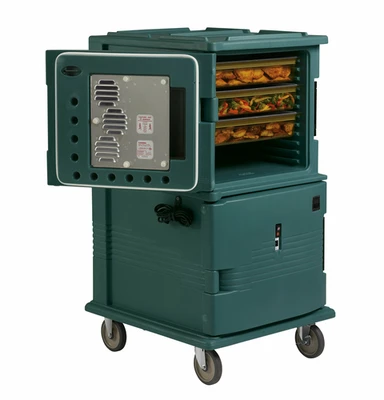 Cambro UPCHTD1600192 26.31" W x 4.25" D x 21" H for UPCH1600 Series Ultra Camcart Heated Food Pan Carrier Granite Green Replacement Retrofit Top Door - 110 Volts